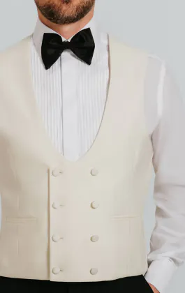 Gilet croisé blanc
