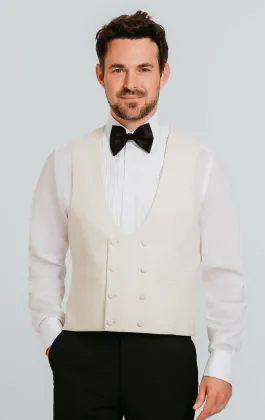 Gilet croisé blanc