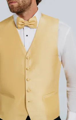 Gilet doupion doré fonçé