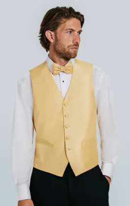 Gilet doupion doré fonçé