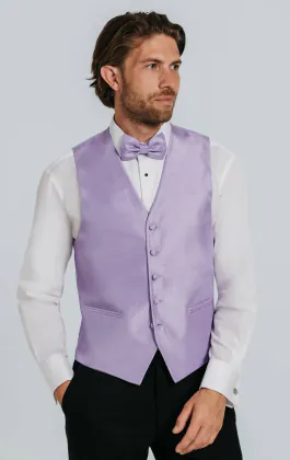 Gilet doupion lavande