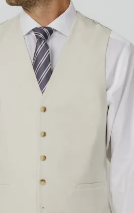 Gilet en sergé blanc d'hiver