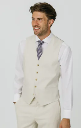 Gilet en sergé blanc d'hiver