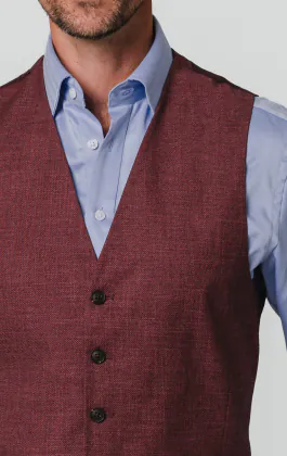 Gilet texturée mûrier