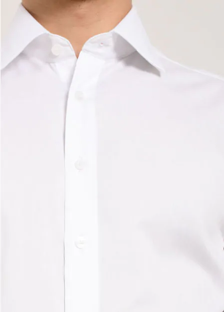Blanc Chemise à Chevrons