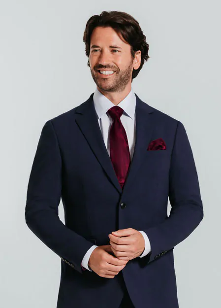 Veste de Costume Bleu Coupe Slim