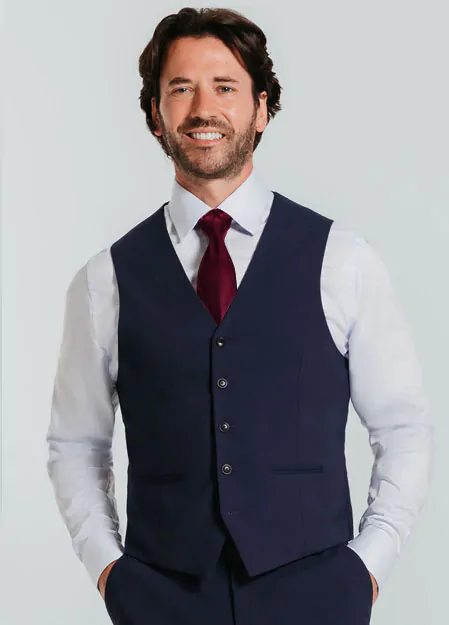 Gilet Bleu Coupe Slim