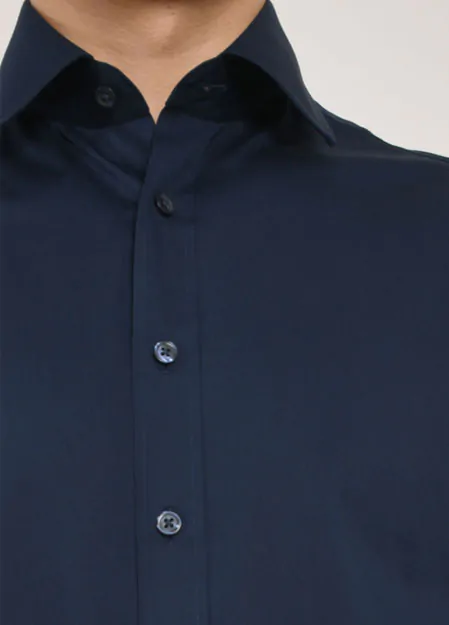 Chemise Bleu Marine 100% Coton