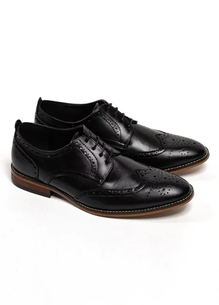 Chaussures Oxford Brogue Noires
