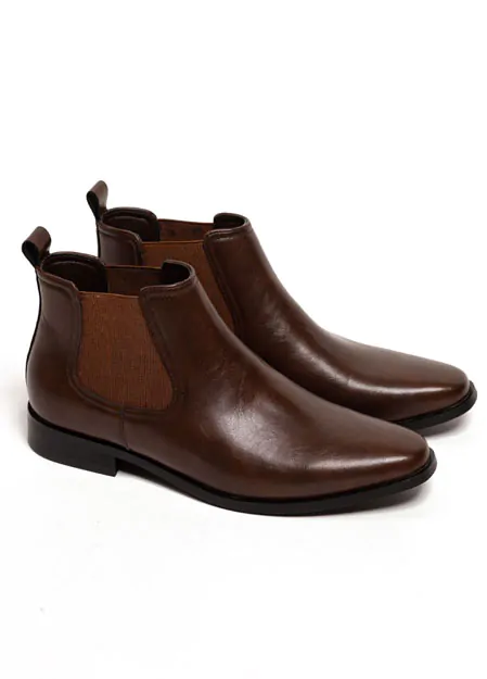 Bottines Chelsea Marron Foncé