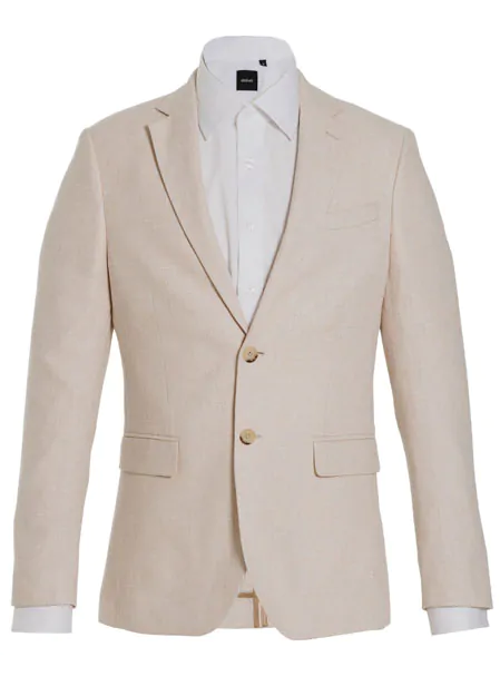 Veste en Lin Couleur Crème
