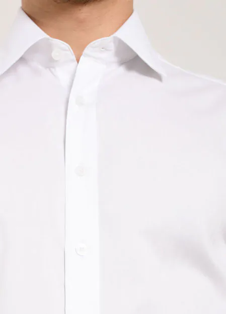 Blanc Chemise à Chevrons